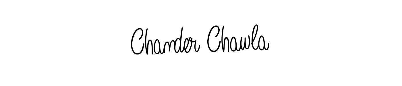 The best way (Angelique-Rose-font-FFP) to make a short signature is to pick only two or three words in your name. The name Chander Chawla include a total of six letters. For converting this name. Chander Chawla signature style 5 images and pictures png