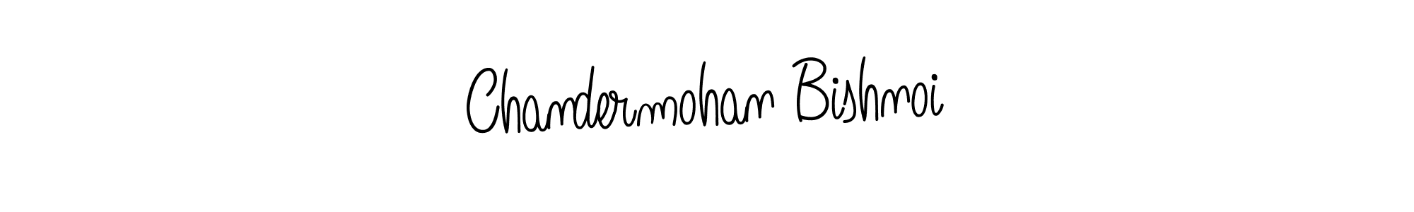 Also we have Chandermohan Bishnoi name is the best signature style. Create professional handwritten signature collection using Angelique-Rose-font-FFP autograph style. Chandermohan Bishnoi signature style 5 images and pictures png