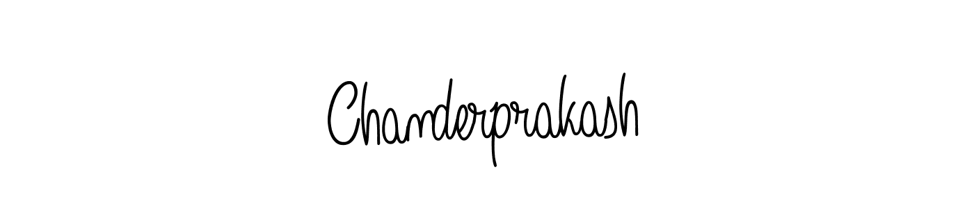 Design your own signature with our free online signature maker. With this signature software, you can create a handwritten (Angelique-Rose-font-FFP) signature for name Chanderprakash. Chanderprakash signature style 5 images and pictures png