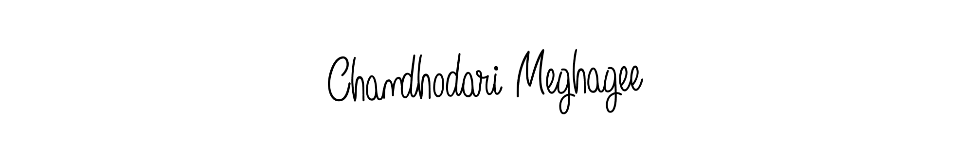 Use a signature maker to create a handwritten signature online. With this signature software, you can design (Angelique-Rose-font-FFP) your own signature for name Chandhodari Meghagee. Chandhodari Meghagee signature style 5 images and pictures png