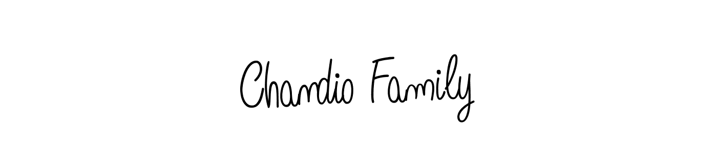 How to make Chandio Family name signature. Use Angelique-Rose-font-FFP style for creating short signs online. This is the latest handwritten sign. Chandio Family signature style 5 images and pictures png