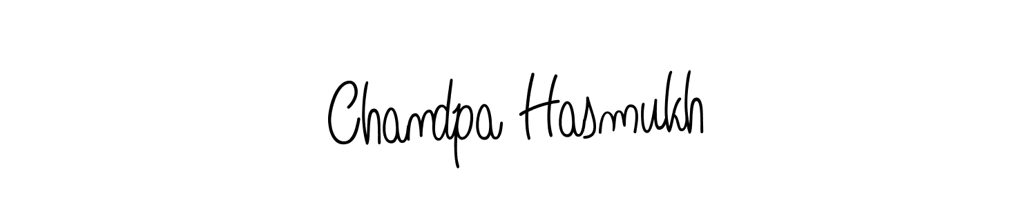 You should practise on your own different ways (Angelique-Rose-font-FFP) to write your name (Chandpa Hasmukh) in signature. don't let someone else do it for you. Chandpa Hasmukh signature style 5 images and pictures png