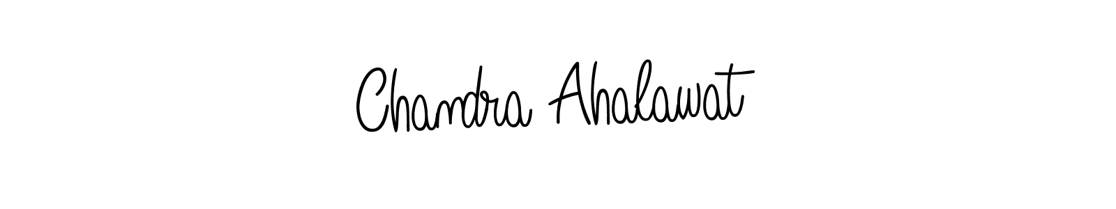 The best way (Angelique-Rose-font-FFP) to make a short signature is to pick only two or three words in your name. The name Chandra Ahalawat include a total of six letters. For converting this name. Chandra Ahalawat signature style 5 images and pictures png