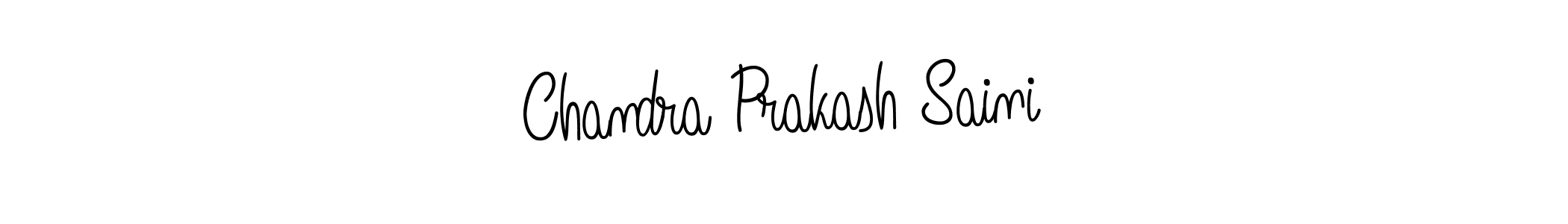 You should practise on your own different ways (Angelique-Rose-font-FFP) to write your name (Chandra Prakash Saini) in signature. don't let someone else do it for you. Chandra Prakash Saini signature style 5 images and pictures png
