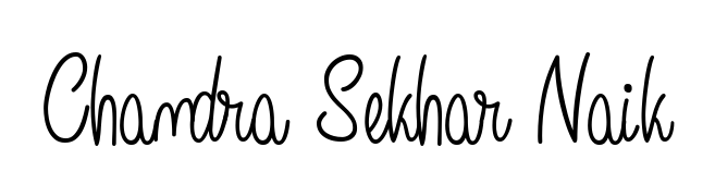 Designed for modern professionals: Chandra Sekhar Naik name signature crafted with Angelique-Rose-font-FFP script. Ready for digital PDF workflows. Chandra Sekhar Naik signature style 5 images and pictures png