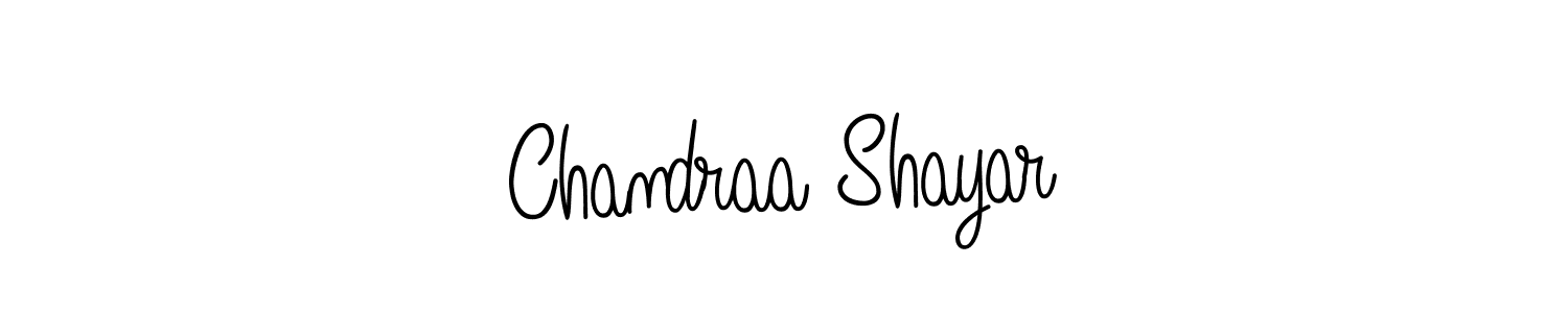 if you are searching for the best signature style for your name Chandraa Shayar. so please give up your signature search. here we have designed multiple signature styles  using Angelique-Rose-font-FFP. Chandraa Shayar signature style 5 images and pictures png