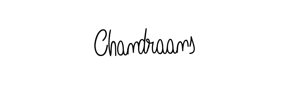 Design your own signature with our free online signature maker. With this signature software, you can create a handwritten (Angelique-Rose-font-FFP) signature for name Chandraans. Chandraans signature style 5 images and pictures png