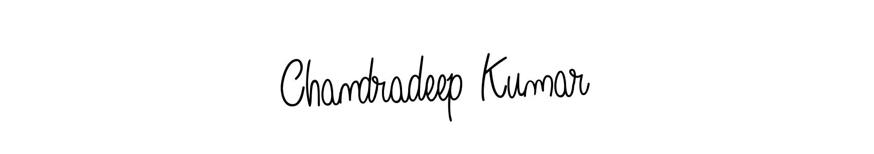 The best way (Angelique-Rose-font-FFP) to make a short signature is to pick only two or three words in your name. The name Chandradeep Kumar include a total of six letters. For converting this name. Chandradeep Kumar signature style 5 images and pictures png