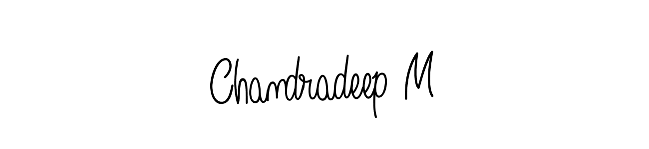 Also we have Chandradeep M name is the best signature style. Create professional handwritten signature collection using Angelique-Rose-font-FFP autograph style. Chandradeep M signature style 5 images and pictures png