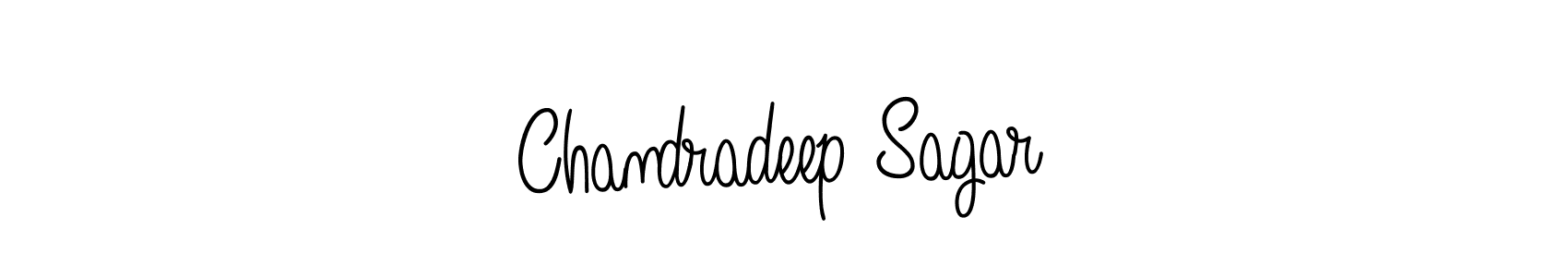 Make a beautiful signature design for name Chandradeep Sagar. With this signature (Angelique-Rose-font-FFP) style, you can create a handwritten signature for free. Chandradeep Sagar signature style 5 images and pictures png