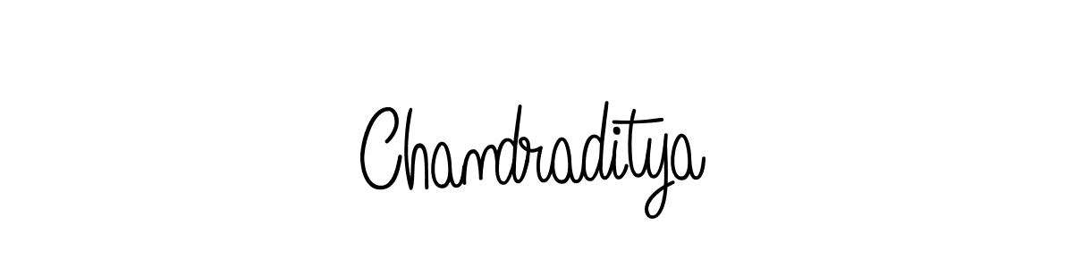 Use a signature maker to create a handwritten signature online. With this signature software, you can design (Angelique-Rose-font-FFP) your own signature for name Chandraditya. Chandraditya signature style 5 images and pictures png