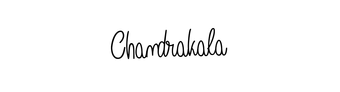 You should practise on your own different ways (Angelique-Rose-font-FFP) to write your name (Chandrakala) in signature. don't let someone else do it for you. Chandrakala signature style 5 images and pictures png