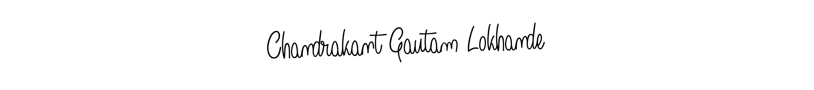 Make a beautiful signature design for name Chandrakant Gautam Lokhande. Use this online signature maker to create a handwritten signature for free. Chandrakant Gautam Lokhande signature style 5 images and pictures png