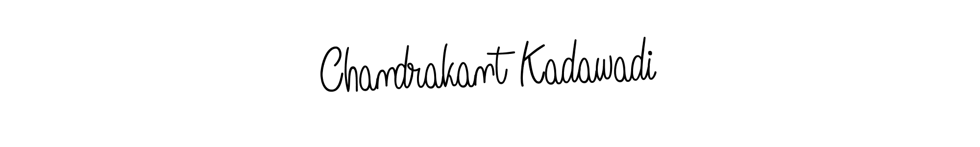 You should practise on your own different ways (Angelique-Rose-font-FFP) to write your name (Chandrakant Kadawadi) in signature. don't let someone else do it for you. Chandrakant Kadawadi signature style 5 images and pictures png
