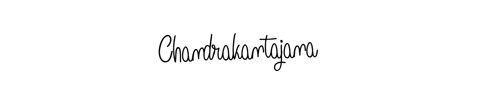 Use a signature maker to create a handwritten signature online. With this signature software, you can design (Angelique-Rose-font-FFP) your own signature for name Chandrakantajana. Chandrakantajana signature style 5 images and pictures png