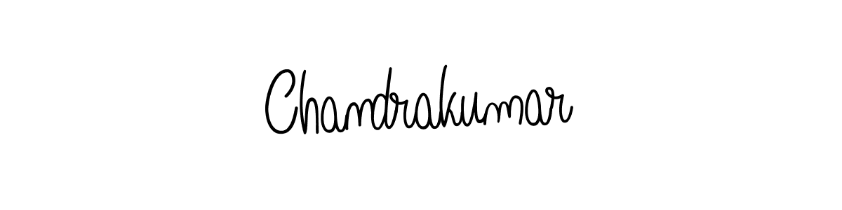 Make a beautiful signature design for name Chandrakumar. With this signature (Angelique-Rose-font-FFP) style, you can create a handwritten signature for free. Chandrakumar signature style 5 images and pictures png