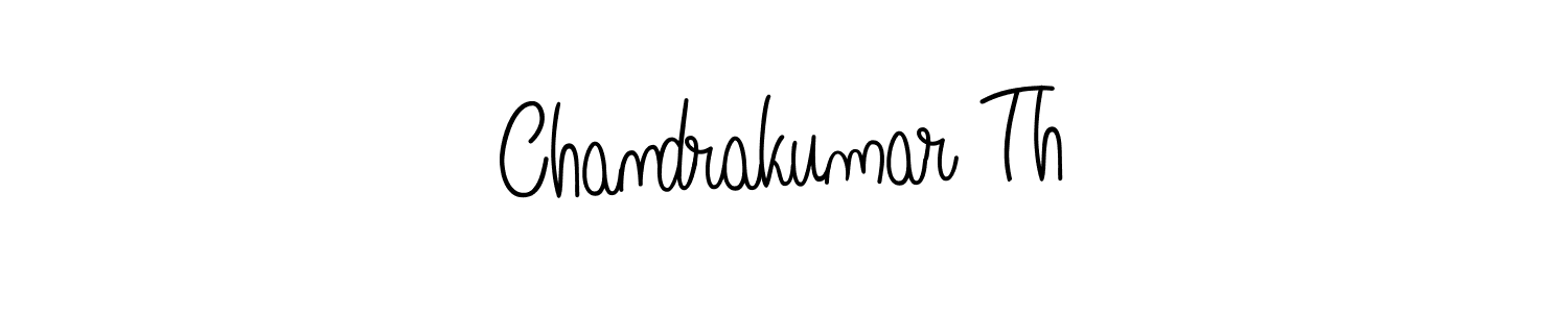 Chandrakumar Th stylish signature style. Best Handwritten Sign (Angelique-Rose-font-FFP) for my name. Handwritten Signature Collection Ideas for my name Chandrakumar Th. Chandrakumar Th signature style 5 images and pictures png