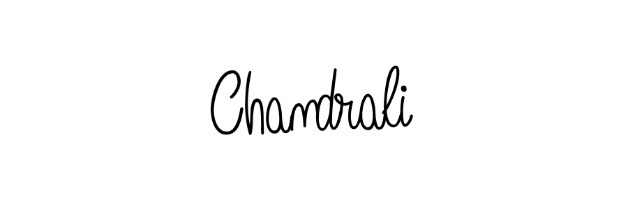 Create a beautiful signature design for name Chandrali. With this signature (Angelique-Rose-font-FFP) fonts, you can make a handwritten signature for free. Chandrali signature style 5 images and pictures png