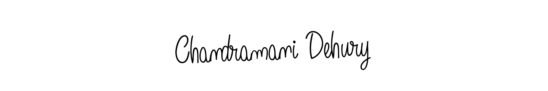 How to make Chandramani Dehury name signature. Use Angelique-Rose-font-FFP style for creating short signs online. This is the latest handwritten sign. Chandramani Dehury signature style 5 images and pictures png