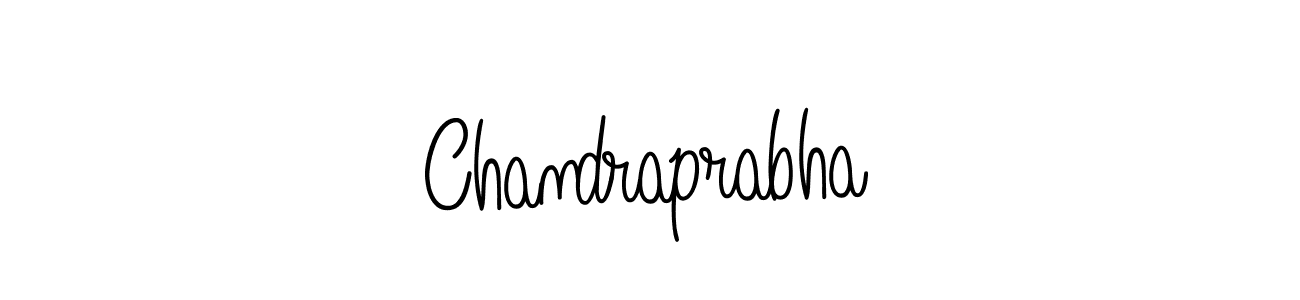 How to make Chandraprabha name signature. Use Angelique-Rose-font-FFP style for creating short signs online. This is the latest handwritten sign. Chandraprabha signature style 5 images and pictures png