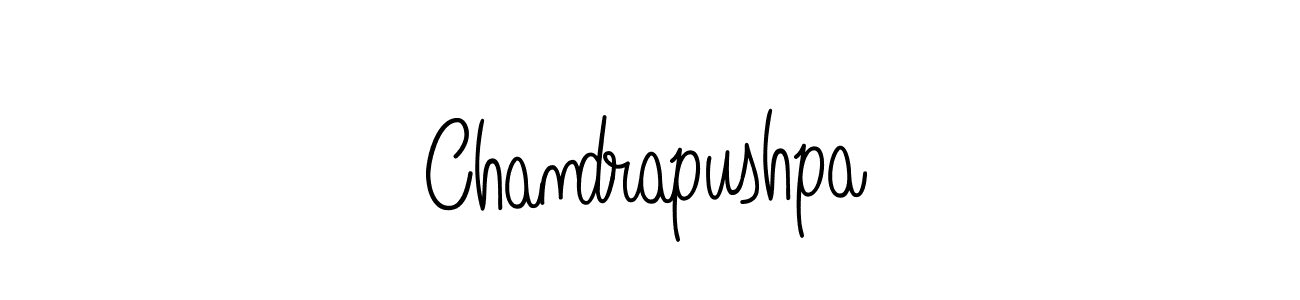 Design your own signature with our free online signature maker. With this signature software, you can create a handwritten (Angelique-Rose-font-FFP) signature for name Chandrapushpa. Chandrapushpa signature style 5 images and pictures png