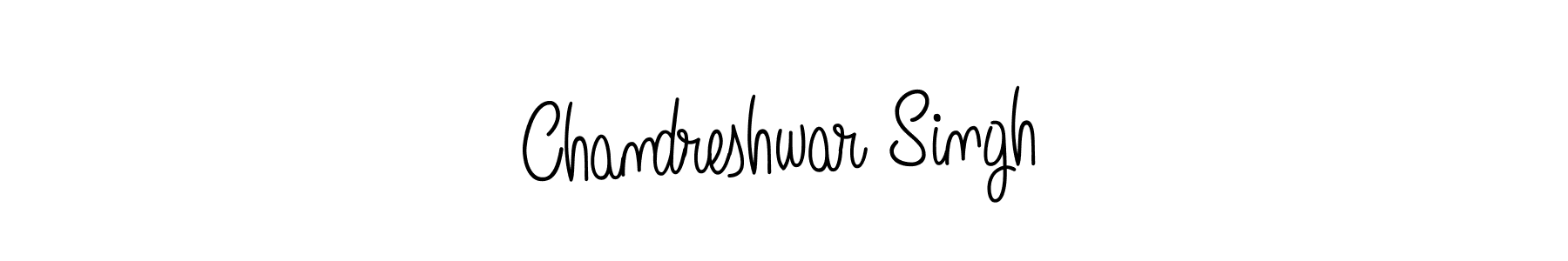 How to make Chandreshwar Singh name signature. Use Angelique-Rose-font-FFP style for creating short signs online. This is the latest handwritten sign. Chandreshwar Singh signature style 5 images and pictures png