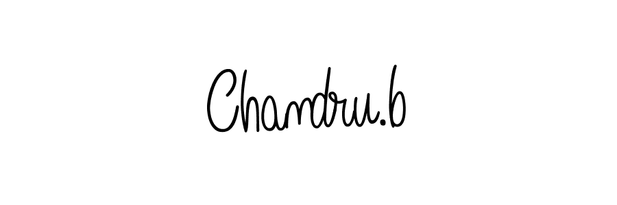 Use a signature maker to create a handwritten signature online. With this signature software, you can design (Angelique-Rose-font-FFP) your own signature for name Chandru.b. Chandru.b signature style 5 images and pictures png