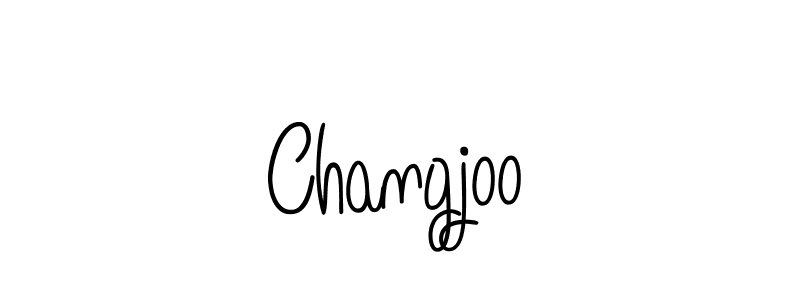 Design your own signature with our free online signature maker. With this signature software, you can create a handwritten (Angelique-Rose-font-FFP) signature for name Changjoo. Changjoo signature style 5 images and pictures png