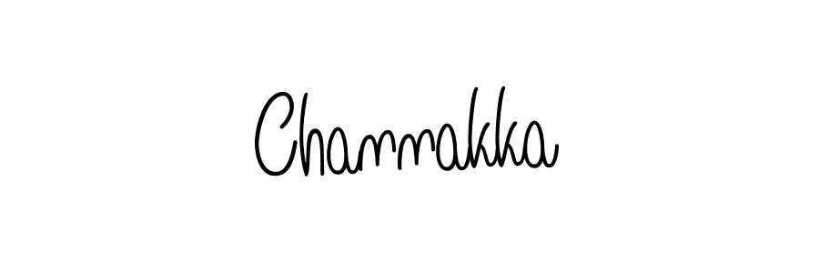 Make a beautiful signature design for name Channakka. With this signature (Angelique-Rose-font-FFP) style, you can create a handwritten signature for free. Channakka signature style 5 images and pictures png