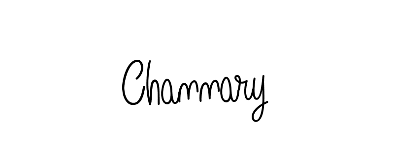 Make a beautiful signature design for name Channary. With this signature (Angelique-Rose-font-FFP) style, you can create a handwritten signature for free. Channary signature style 5 images and pictures png