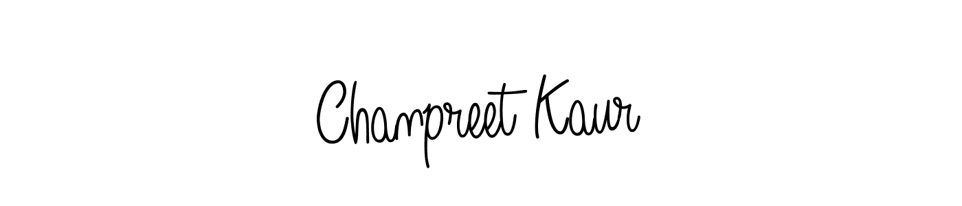 The best way (Angelique-Rose-font-FFP) to make a short signature is to pick only two or three words in your name. The name Chanpreet Kaur include a total of six letters. For converting this name. Chanpreet Kaur signature style 5 images and pictures png