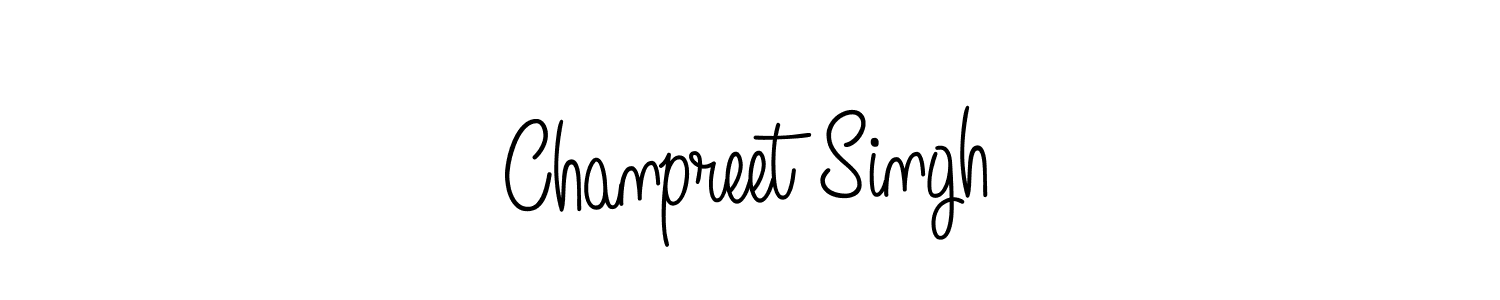 Create a beautiful signature design for name Chanpreet Singh. With this signature (Angelique-Rose-font-FFP) fonts, you can make a handwritten signature for free. Chanpreet Singh signature style 5 images and pictures png