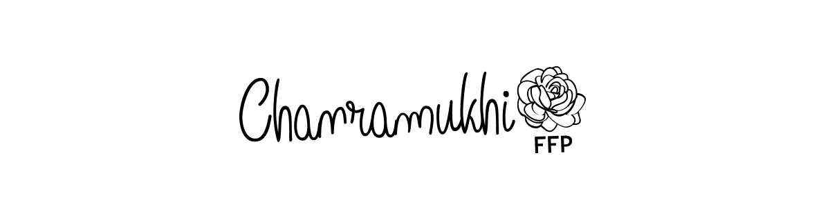 Chanramukhi3 stylish signature style. Best Handwritten Sign (Angelique-Rose-font-FFP) for my name. Handwritten Signature Collection Ideas for my name Chanramukhi3. Chanramukhi3 signature style 5 images and pictures png