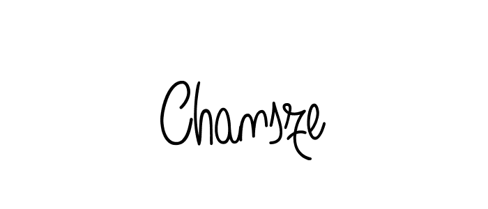 Design your own signature with our free online signature maker. With this signature software, you can create a handwritten (Angelique-Rose-font-FFP) signature for name Chansze. Chansze signature style 5 images and pictures png