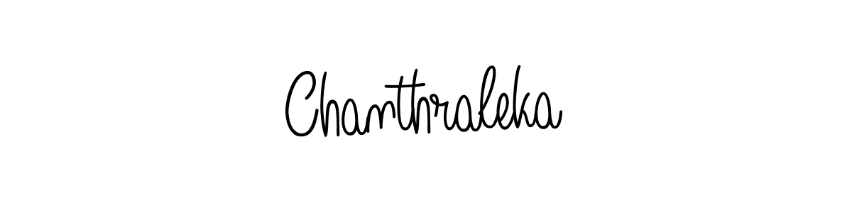 Chanthraleka stylish signature style. Best Handwritten Sign (Angelique-Rose-font-FFP) for my name. Handwritten Signature Collection Ideas for my name Chanthraleka. Chanthraleka signature style 5 images and pictures png