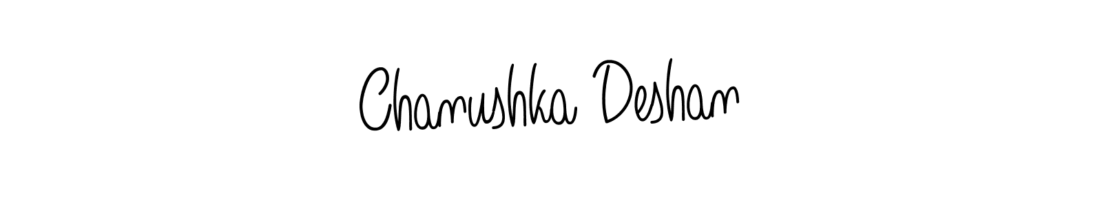 Angelique-Rose-font-FFP is a professional signature style that is perfect for those who want to add a touch of class to their signature. It is also a great choice for those who want to make their signature more unique. Get Chanushka Deshan name to fancy signature for free. Chanushka Deshan signature style 5 images and pictures png