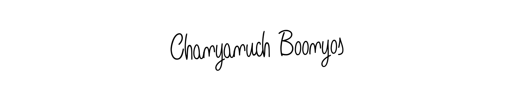 Design your own signature with our free online signature maker. With this signature software, you can create a handwritten (Angelique-Rose-font-FFP) signature for name Chanyanuch Boonyos. Chanyanuch Boonyos signature style 5 images and pictures png