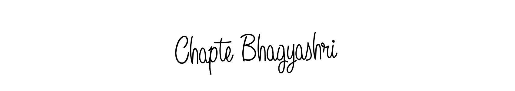 Design your own signature with our free online signature maker. With this signature software, you can create a handwritten (Angelique-Rose-font-FFP) signature for name Chapte Bhagyashri. Chapte Bhagyashri signature style 5 images and pictures png
