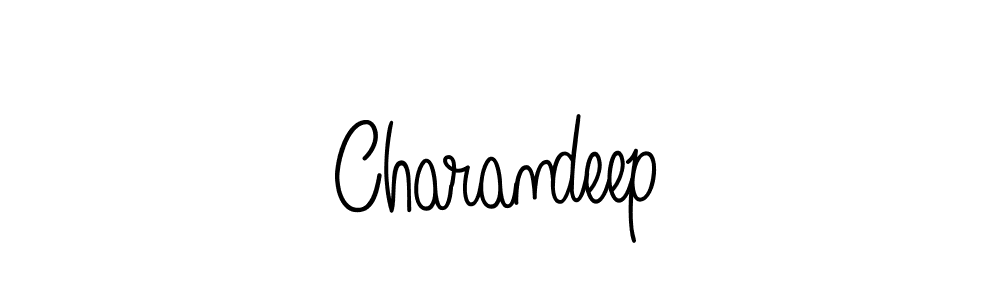 Use a signature maker to create a handwritten signature online. With this signature software, you can design (Angelique-Rose-font-FFP) your own signature for name Charandeep. Charandeep signature style 5 images and pictures png