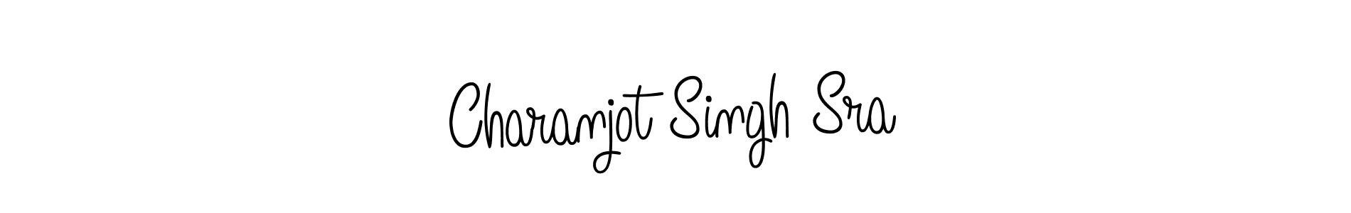 Use a signature maker to create a handwritten signature online. With this signature software, you can design (Angelique-Rose-font-FFP) your own signature for name Charanjot Singh Sra. Charanjot Singh Sra signature style 5 images and pictures png
