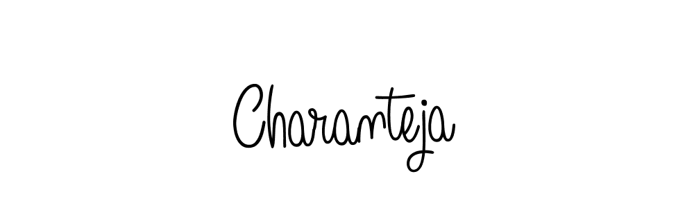 How to make Charanteja name signature. Use Angelique-Rose-font-FFP style for creating short signs online. This is the latest handwritten sign. Charanteja signature style 5 images and pictures png