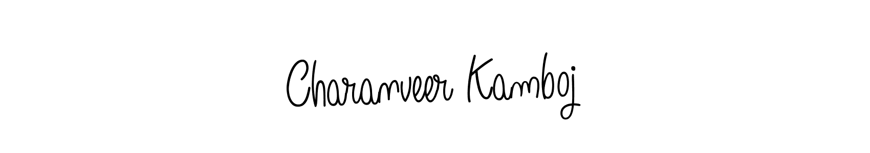 It looks lik you need a new signature style for name Charanveer Kamboj. Design unique handwritten (Angelique-Rose-font-FFP) signature with our free signature maker in just a few clicks. Charanveer Kamboj signature style 5 images and pictures png