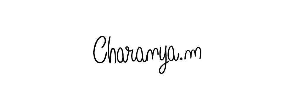 It looks lik you need a new signature style for name Charanya.m. Design unique handwritten (Angelique-Rose-font-FFP) signature with our free signature maker in just a few clicks. Charanya.m signature style 5 images and pictures png
