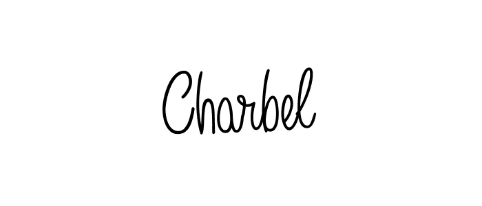 Create a beautiful signature design for name Charbel. With this signature (Angelique-Rose-font-FFP) fonts, you can make a handwritten signature for free. Charbel signature style 5 images and pictures png