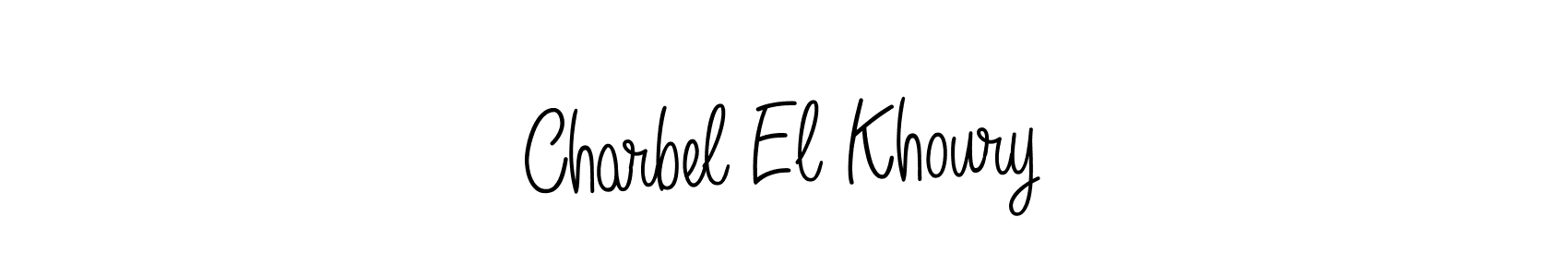 if you are searching for the best signature style for your name Charbel El Khoury. so please give up your signature search. here we have designed multiple signature styles  using Angelique-Rose-font-FFP. Charbel El Khoury signature style 5 images and pictures png