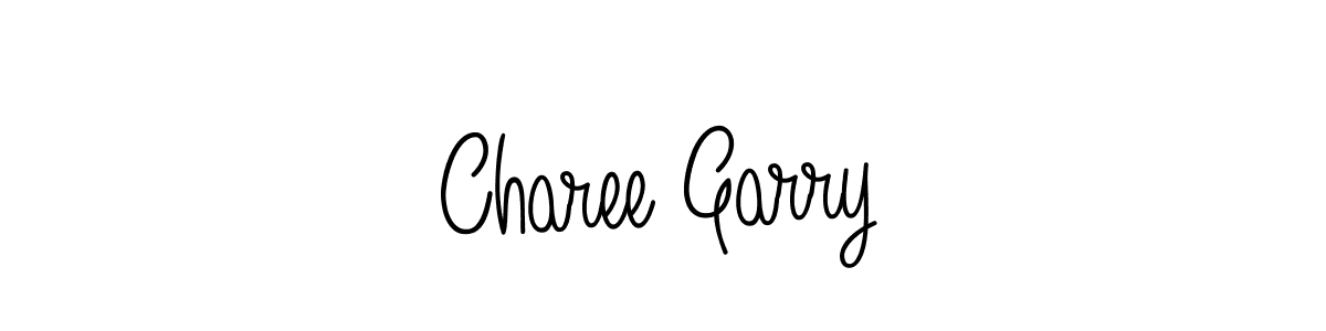 You should practise on your own different ways (Angelique-Rose-font-FFP) to write your name (Charee Garry) in signature. don't let someone else do it for you. Charee Garry signature style 5 images and pictures png