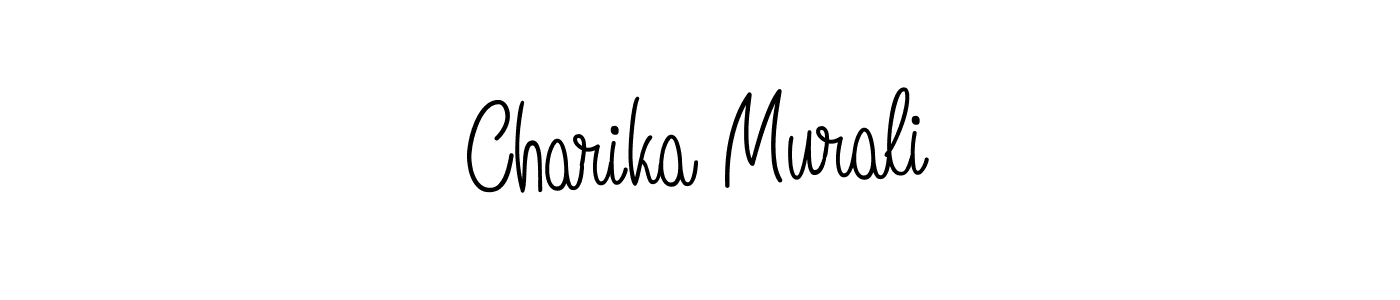 How to Draw Charika Murali signature style? Angelique-Rose-font-FFP is a latest design signature styles for name Charika Murali. Charika Murali signature style 5 images and pictures png