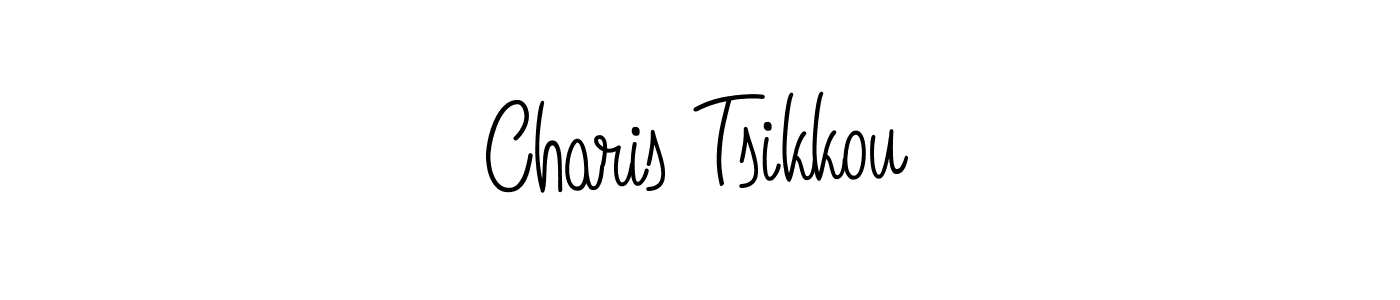 Check out images of Autograph of Charis Tsikkou name. Actor Charis Tsikkou Signature Style. Angelique-Rose-font-FFP is a professional sign style online. Charis Tsikkou signature style 5 images and pictures png