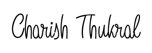 Upgrade your professional image with Charish Thukral signature created with Angelique-Rose-font-FFP font. Fast, free, and watermark-free download. Charish Thukral signature style 5 images and pictures png