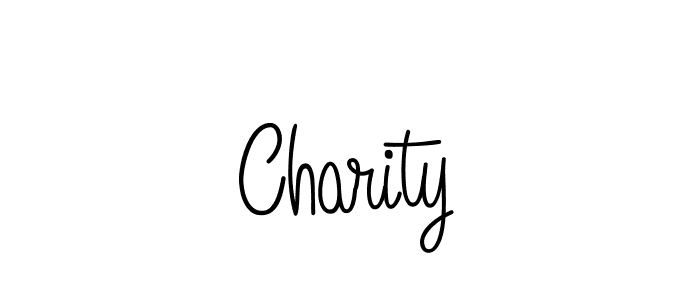 Make a beautiful signature design for name Charity. With this signature (Angelique-Rose-font-FFP) style, you can create a handwritten signature for free. Charity signature style 5 images and pictures png
